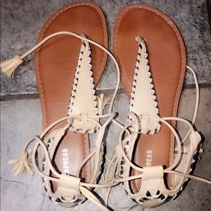 Express lace-up sandals